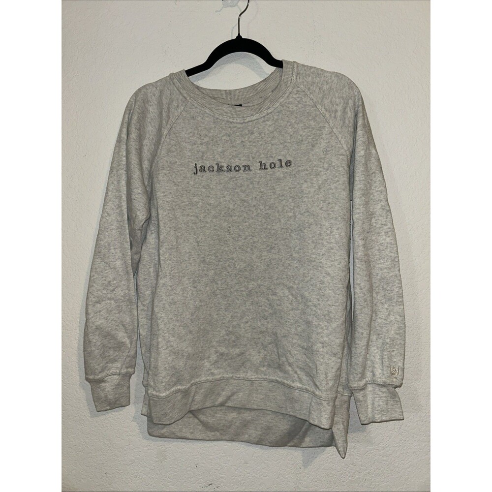 Outfitter Trading Co. Men's Gray Jackson Hole Crewneck Sweatshirt L Emb Logo